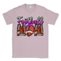 Lilac Football Mom Classic Tee - CowhideDigitalArt