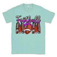 Seafoam Football Mom Classic Tee - CowhideDigitalArt