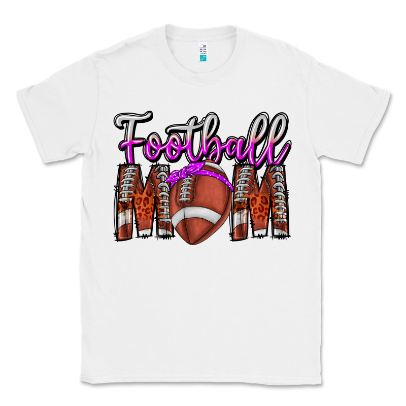 Football Mom Classic Tee by CowhideDigitalArt | Teevron