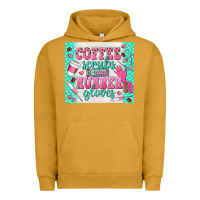 Pigment Peanut Butter coffee scrubs and rubber gloves Urban Hoodie - TumblerDesignByShophia