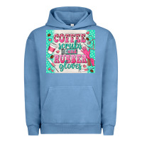 Pigment Pebble Blue coffee scrubs and rubber gloves Urban Hoodie - TumblerDesignByShophia