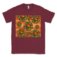 Burgundy autism awareness cowhide leopard sunflower Classic Tee - Artiststas