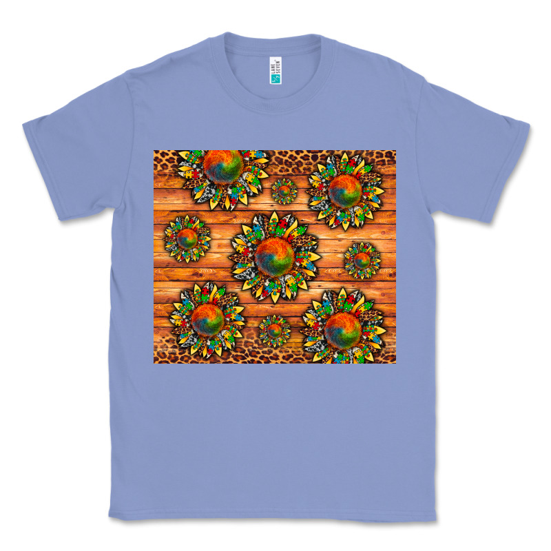 Autism Awareness Cowhide Leopard Sunflower Classic Tee by Artiststas | Teevron