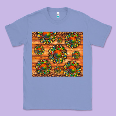Autism Awareness Cowhide Leopard Sunflower Classic Tee Designed By Artiststas