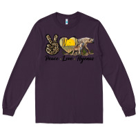 Plum Peace Love Hyenas Long Sleeve Tee - LillyAllenDesigns