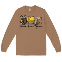 Toasted Coconut Peace Love Hyenas Long Sleeve Tee - LillyAllenDesigns
