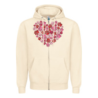 Sandshell dog valentine Zipper Hoodie - MaliasSmallBusiness