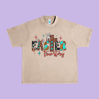 Easter True Story Urban Heavy Tee Designed By Jahusdesignshop