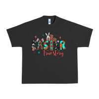Pigment Black easter true story Urban Heavy Tee - JahusDesignShop