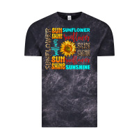 Cloud Black sunflower sunshine Vintage Tee - AdoDesignShop