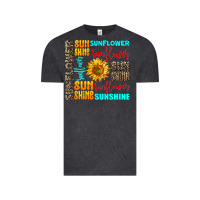 Vintage Black sunflower sunshine Vintage Tee - AdoDesignShop