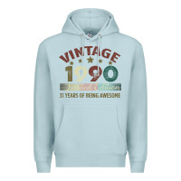 Blue Mist Vintage 1990 Limited Edition 31 Years Of Being Awesome Premium Hoodie - Bettercallsaul