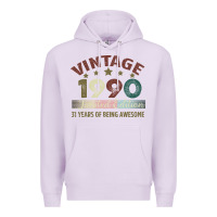 Lilac Vintage 1990 Limited Edition 31 Years Of Being Awesome Premium Hoodie - Bettercallsaul