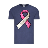 Vintage Denim breast cancer sport ribbons Vintage Tee - AdoDesignShop