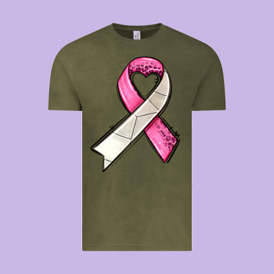 Breast Cancer Sport Ribbons Vintage Tee Designed By Adodesignshop