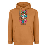 Meerkat Play Ball Baseball With Pink Flowers 12 Oz Slim Can Cooler Heavyweight Hoodie - BundleAndBundleShop