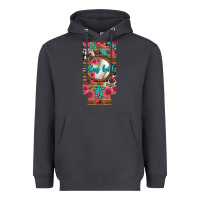 Smoke Play Ball Baseball With Pink Flowers 12 Oz Slim Can Cooler Heavyweight Hoodie - BundleAndBundleShop