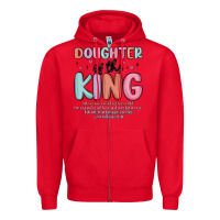 Red doughter of the king malia Zipper Hoodie - MaliasSmallBusiness