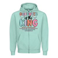 Seafoam doughter of the king malia Zipper Hoodie - MaliasSmallBusiness