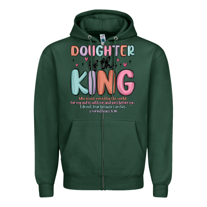 Doughter Of The King Malia Zipper Hoodie by MaliasSmallBusiness | Teevron
