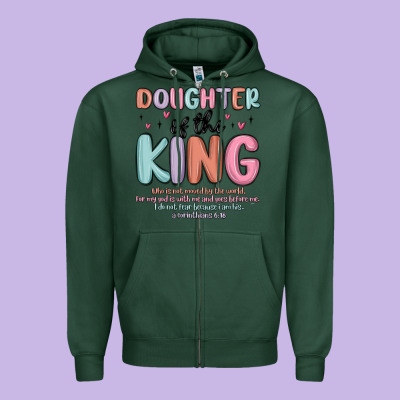 Doughter Of The King Malia Zipper Hoodie Designed By Maliassmallbusiness