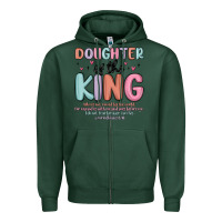 Sports Green doughter of the king malia Zipper Hoodie - MaliasSmallBusiness