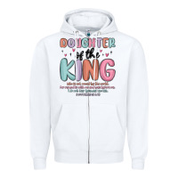 White doughter of the king malia Zipper Hoodie - MaliasSmallBusiness