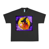 Pigment Black witch with crystal ball tumbler Urban Heavy Tee - BundleAndBundleShop