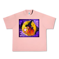 Witch With Crystal Ball Tumbler Urban Heavy Tee | Teevron