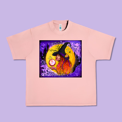 Witch With Crystal Ball Tumbler Urban Heavy Tee Designed By Bundleandbundleshop
