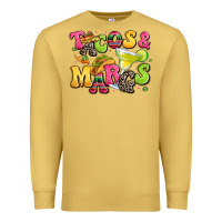 Antique Gold tacos and margaritas Premium Sweatshirt - LillyAllenDesigns
