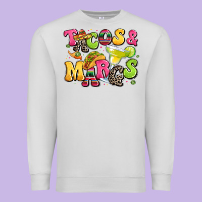 Tacos And Margaritas Premium Sweatshirt Designed By Lillyallendesigns