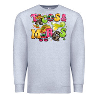 Heather Grey tacos and margaritas Premium Sweatshirt - LillyAllenDesigns