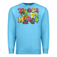 Ocean Blue tacos and margaritas Premium Sweatshirt - LillyAllenDesigns