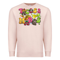 Pale Pink tacos and margaritas Premium Sweatshirt - LillyAllenDesigns