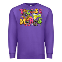 Purple tacos and margaritas Premium Sweatshirt - LillyAllenDesigns