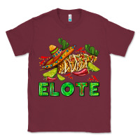 Burgundy Elote corn sombrero lime and  cactus Classic Tee - AdoDesignShop