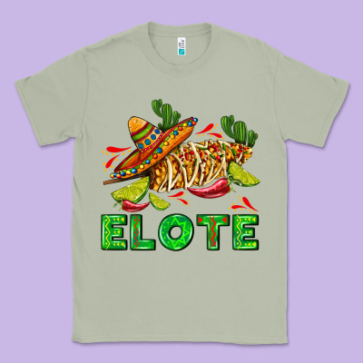 Elote Corn Sombrero Lime And  Cactus Classic Tee Designed By Adodesignshop
