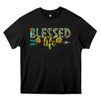 Black blessed life western Heavy Core Tee - texasbilliewilder