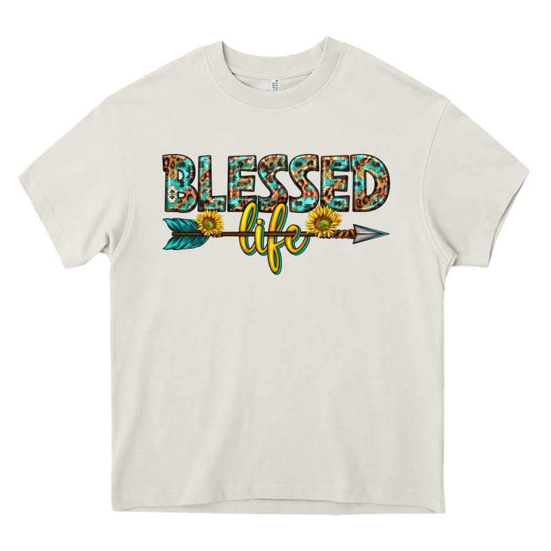 Blessed Life Western Heavy Core Tee by texasbilliewilder | Teevron