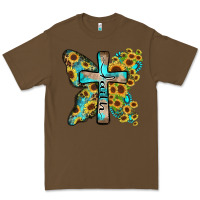 Cacao faith sunflower cross Premium Tee - Zillion Design Studio