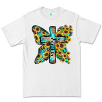 White faith sunflower cross Premium Tee - Zillion Design Studio