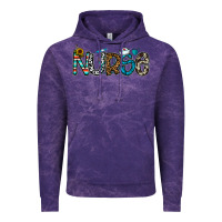 Cloud Purple nurse Vintage Hoodie - CowhideDigitalArt