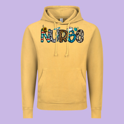 Nurse Vintage Hoodie Designed By Cowhidedigitalart