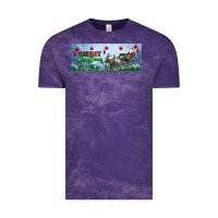 Cloud Purple merry christmas with santa sleigh Vintage Tee - BundleAndBundleShop