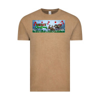 Vintage Coffee merry christmas with santa sleigh Vintage Tee - BundleAndBundleShop