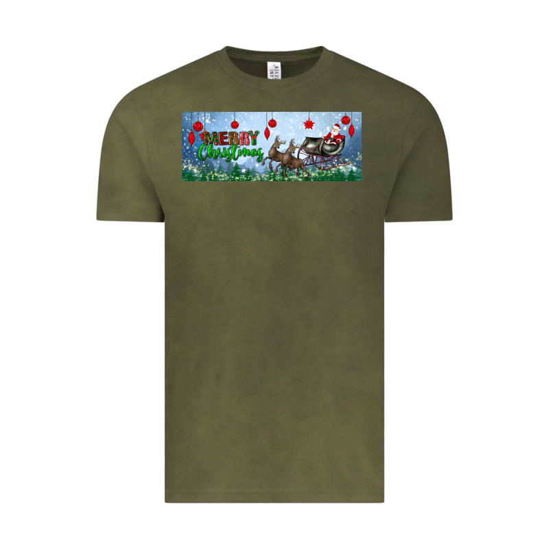 Merry Christmas With Santa Sleigh Vintage Tee by BundleAndBundleShop | Teevron