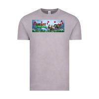 Vintage Zinc merry christmas with santa sleigh Vintage Tee - BundleAndBundleShop