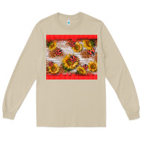 Mushroom ladybug sunflower Long Sleeve Tee - BarkalooDesign