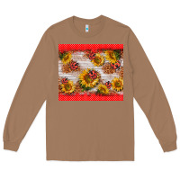 Toasted Coconut ladybug sunflower Long Sleeve Tee - BarkalooDesign